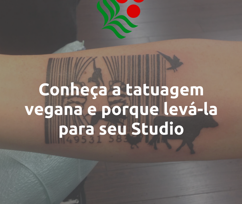 Tatuagem vegana para o seu studio